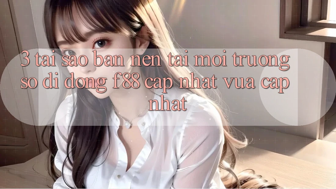 3. Tại Sao Bạn Nên Tải Môi trường số di động f88 Cập Nhật Vừa cập nhật?