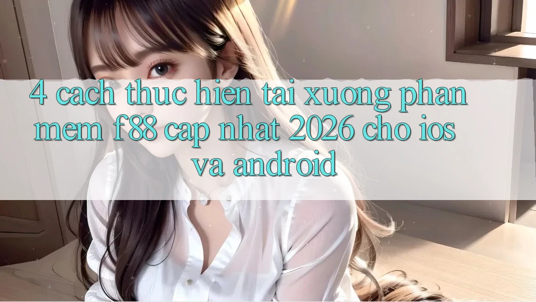 4. Cách thực hiện Tải xuống Phần mềm f88 Cập Nhật 2026 Cho iOS Và Android