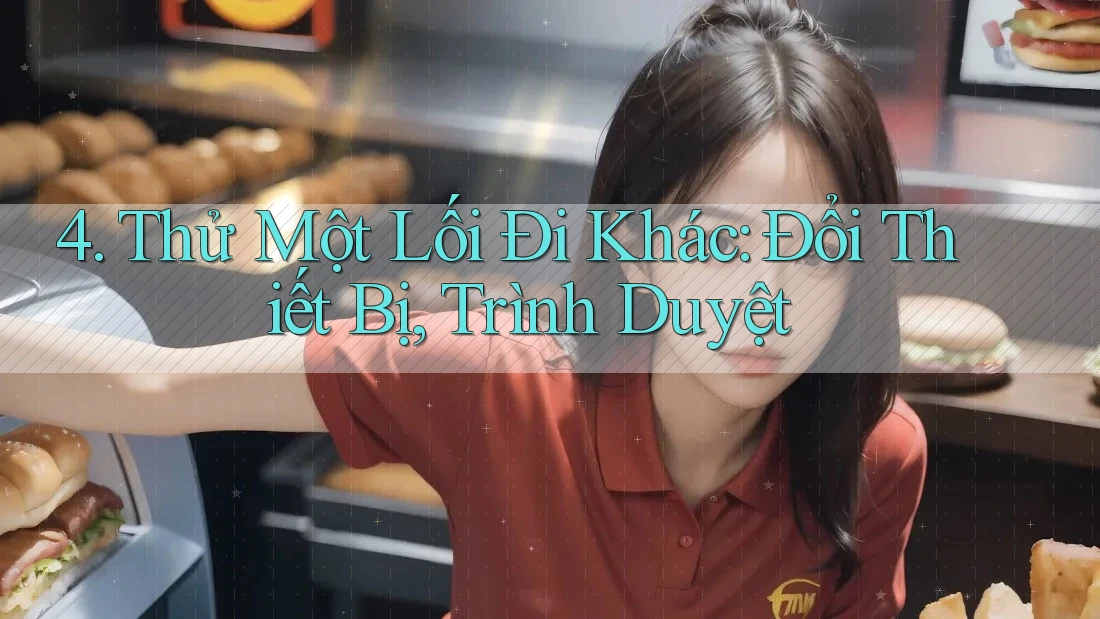 4. Thử Một Lối Đi Khác: Đổi Thiết Bị, Trình Duyệt