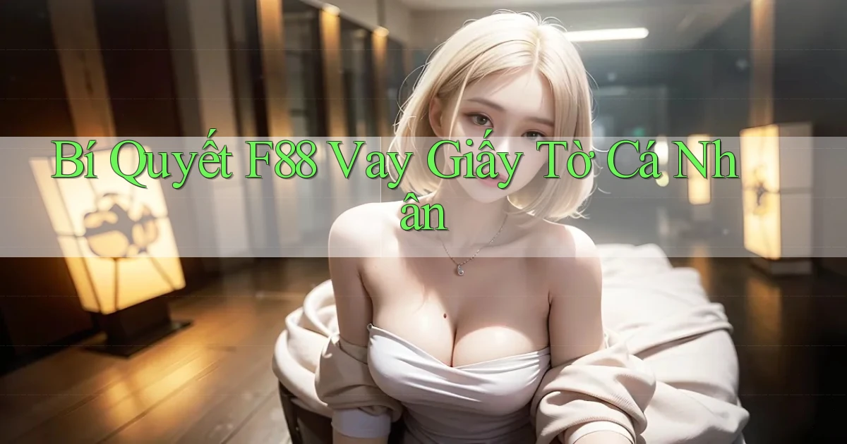 bí quyết f88 vay giấy tờ cá nhân