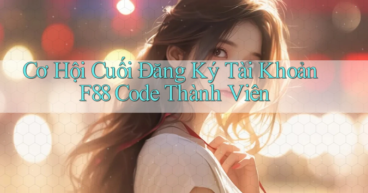 cơ hội cuối đăng ký tài khoản f88 code thành viên