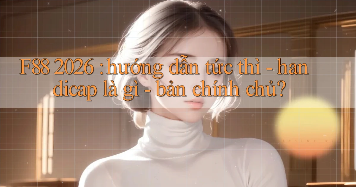 F88 2026 hướng dẫn tức thì   handicap là gì   bản chính chủ
