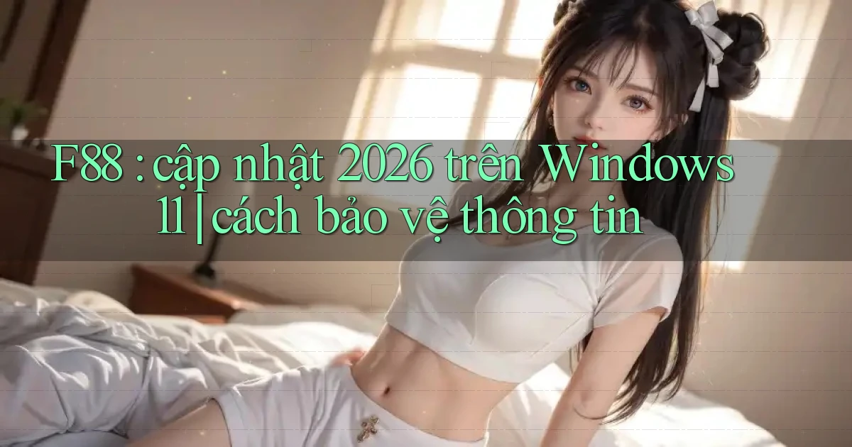 F88 cập nhật 2026 trên Windows 11 cách bảo vệ thông tin