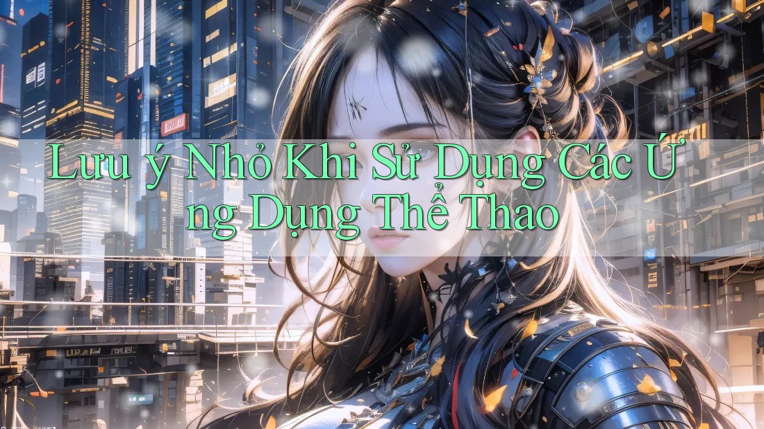 Lưu ý Nhỏ Khi Sử Dụng Các Ứng Dụng Thể Thao Lưu ý Nhỏ Khi Sử Dụng Các Ứng Dụng Thể Thao
