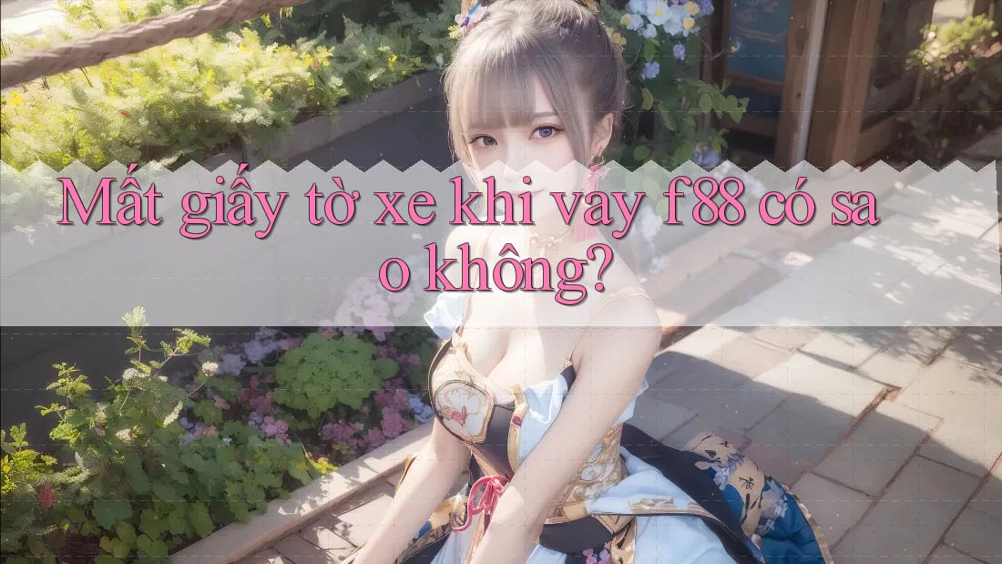 Mất giấy tờ xe khi vay f88 có sao không?