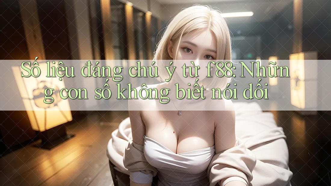 Số liệu đáng chú ý từ f88: Những con số không biết nói dối