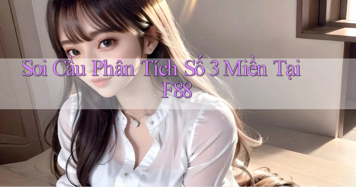 soi cầu phân tích số 3 miền tại f88