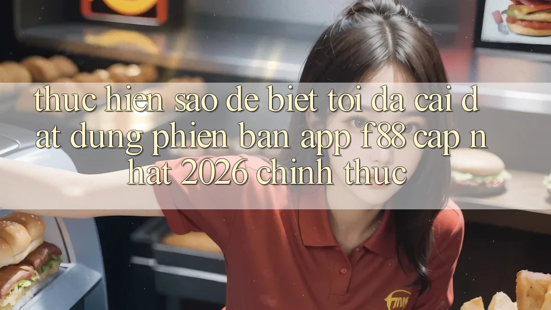 Thực hiện sao để biết tôi đã cài đặt đúng phiên bản app f88 cập nhật 2026 chính thức?