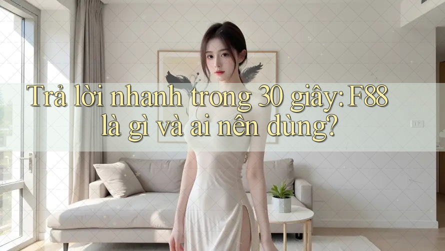 Trả lời nhanh trong 30 giây: F88 là gì và ai nên dùng?