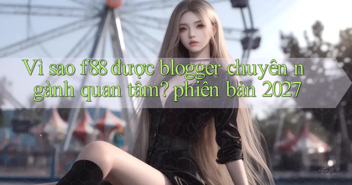 Vì sao f88 được blogger chuyên ngành quan tâm phiên bản 2027